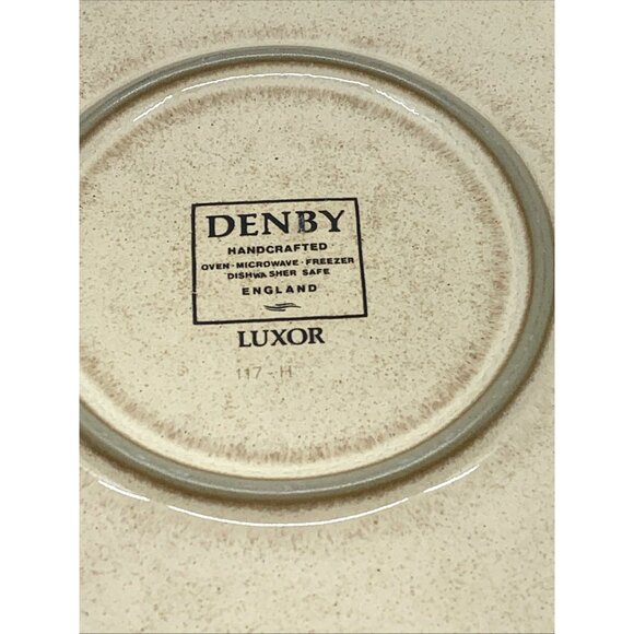 Denby Luxor Large Round Cake Plate Serving Platter 12.5" Diameter Stoneware - Picture 6 of 9